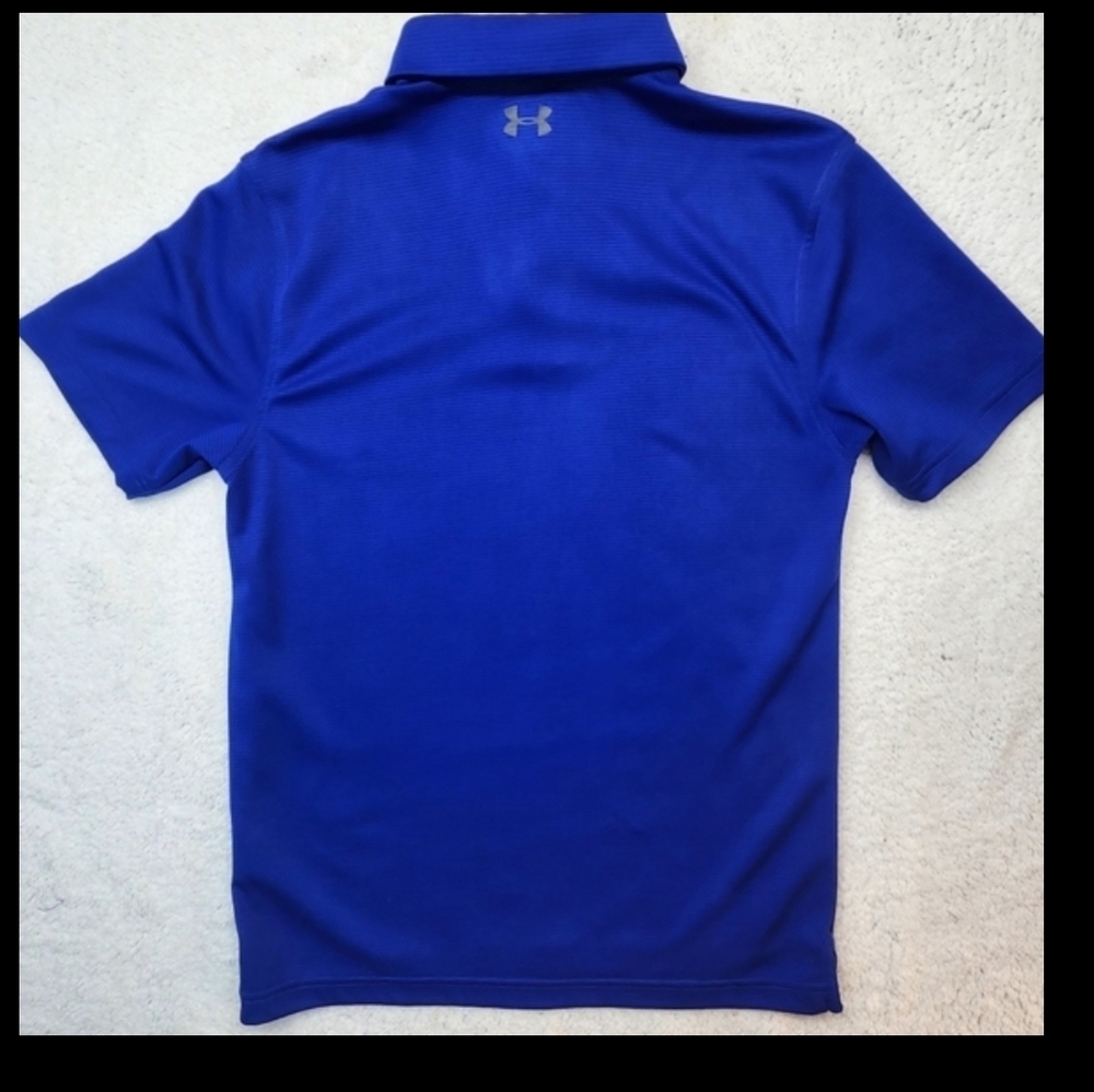 Under Armour Heatgear Royal Blue/Gray Polo Mens Size Small - Picture 8 of 8